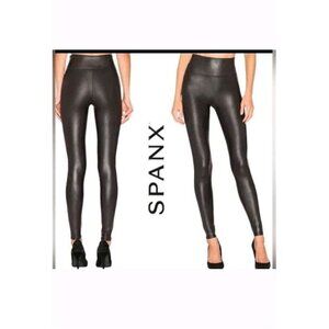 SPANXshape Faux Leather Leggings